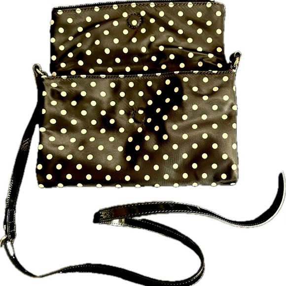 Kate Spade ♠️ black&white polka dot crossbody bag, Very Good Preowned Condition - Picture 5 of 10